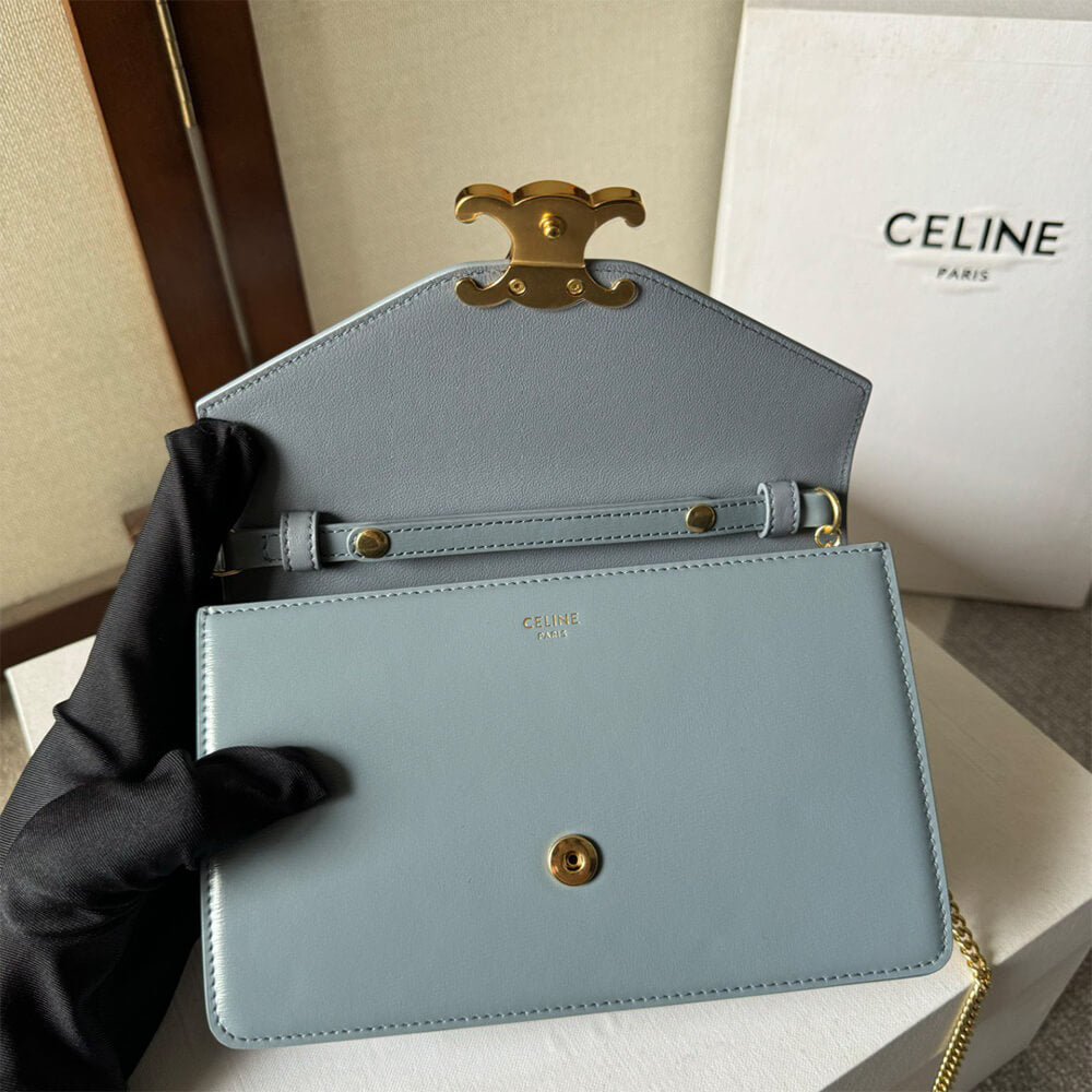 WALLET ON CHAIN MARGO in Shiny calfskin