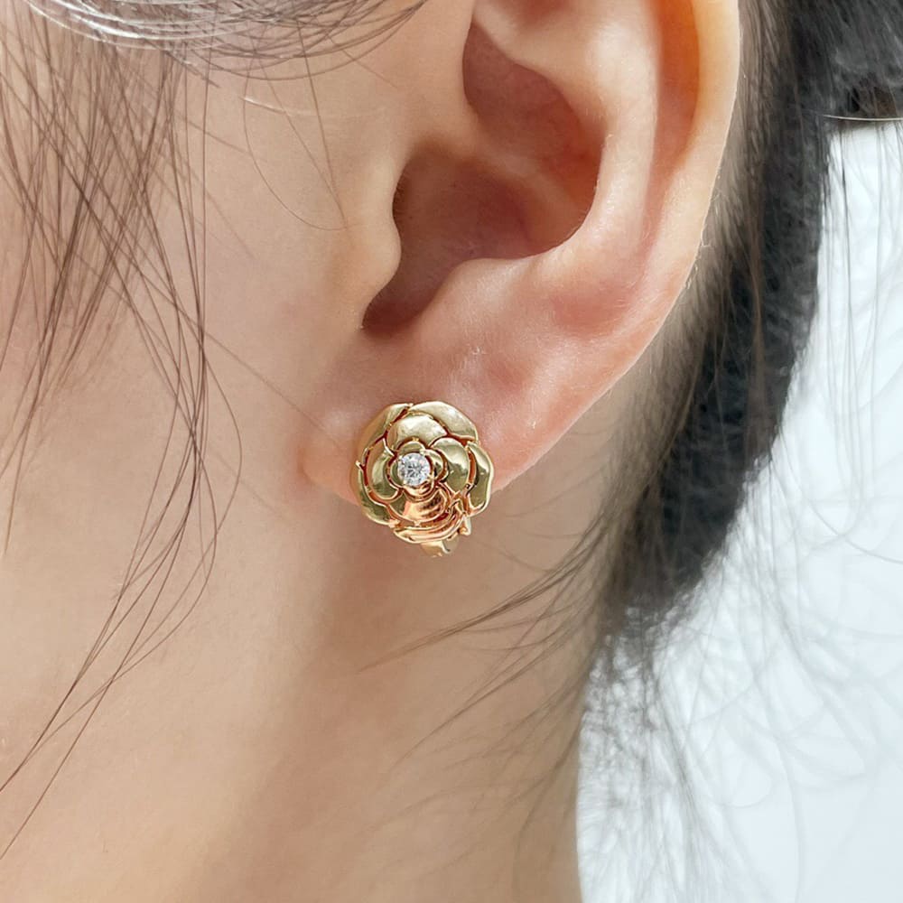 CHANEL BOUTON  EARRINGS