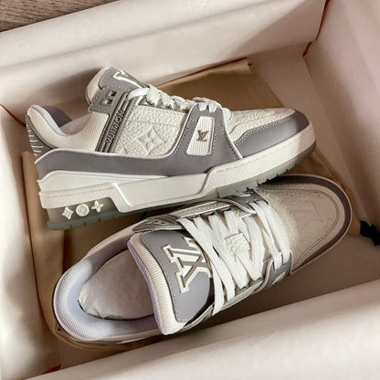 Louis Vuitton LV Trainer Sneaker Grey White 1A8KBA