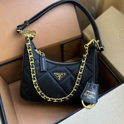 Prada Re Edition 1995 Chaîne Re Nylon Mini Bag Black 22Cm 1BC204 2AOS F0002 V QOO
