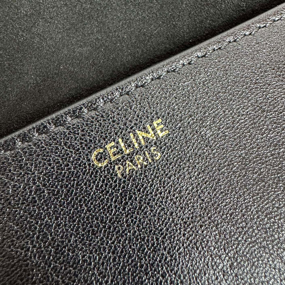 CELINE SOFT TRIOMPHE BESACE IN SUPPLE SHINY LAMBSKIN(HIGH-END GRADE)