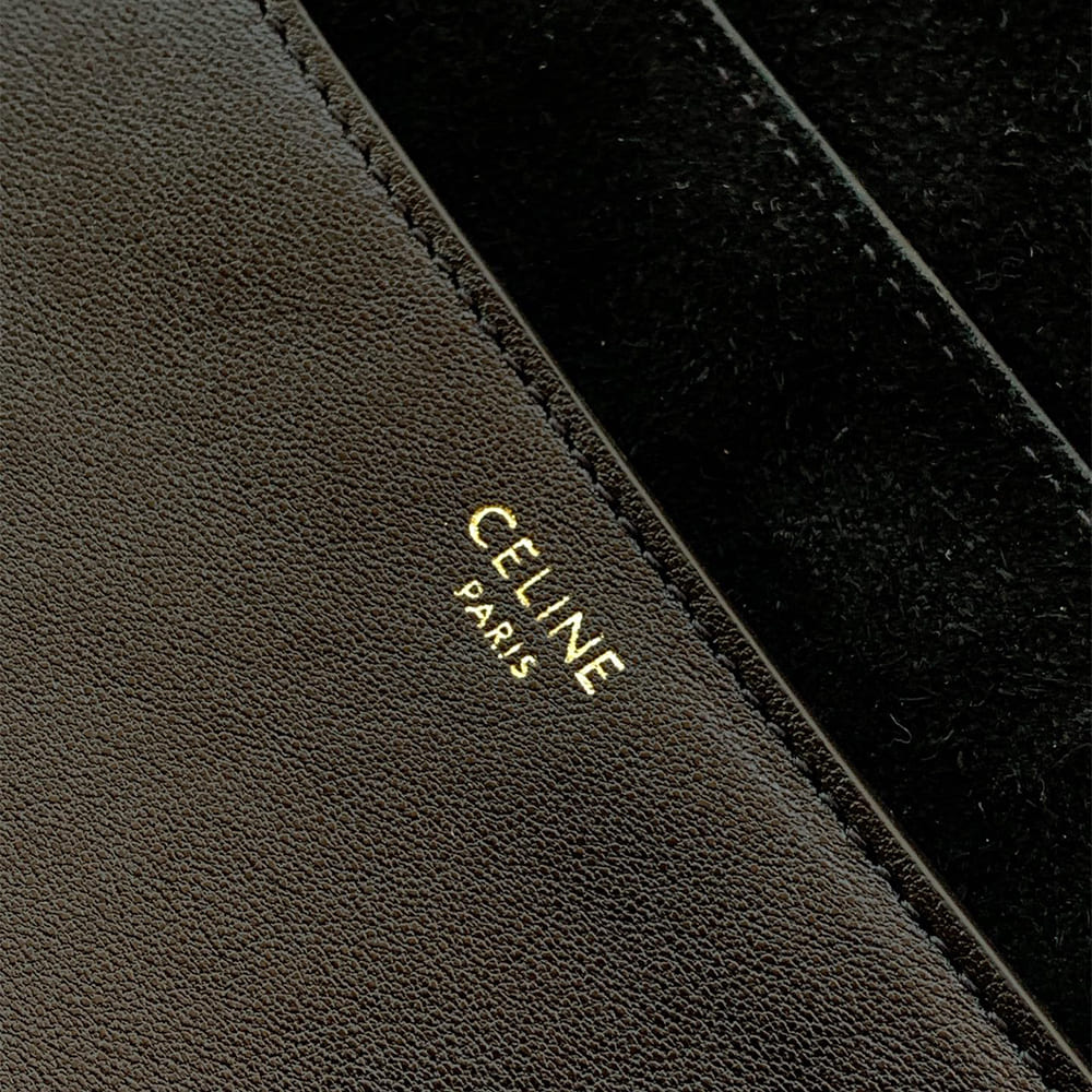 CELINE HALFMOON SOFT TRIOMPHE BAG IN SUPPLE SHINY LAMBSKIN(HIGH-END GRADE)