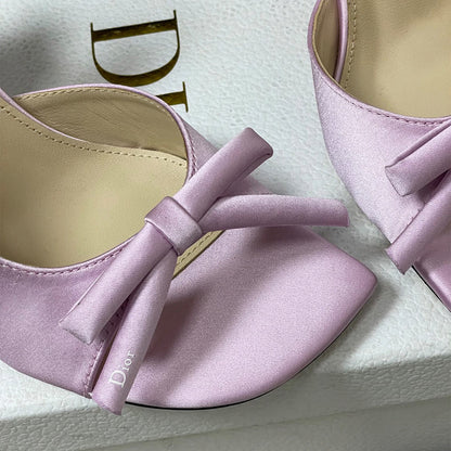 Dior Bow Heeled Slingback Sandal