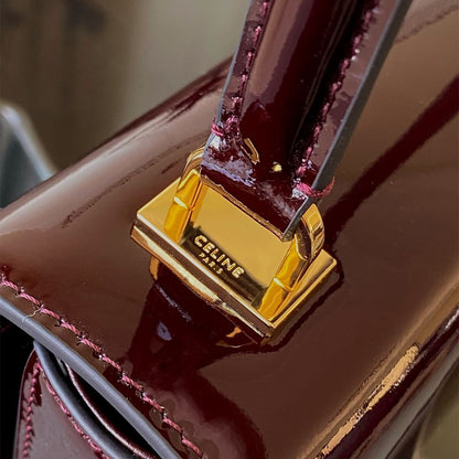 CELINE TEEN GARANCE bag in PATENT CALFSKIN(HIGH-END GRADE)