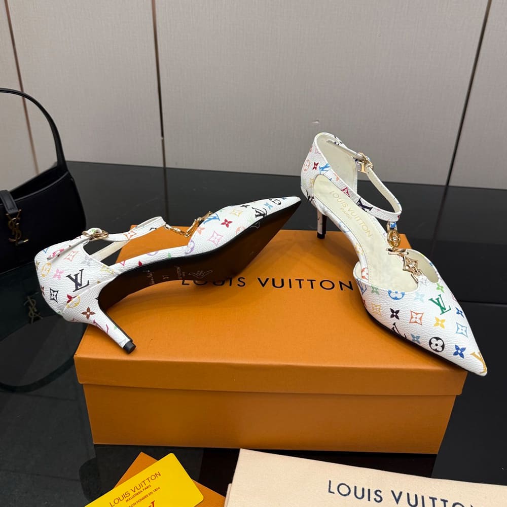 LV x TM Ankle Strap Pumps