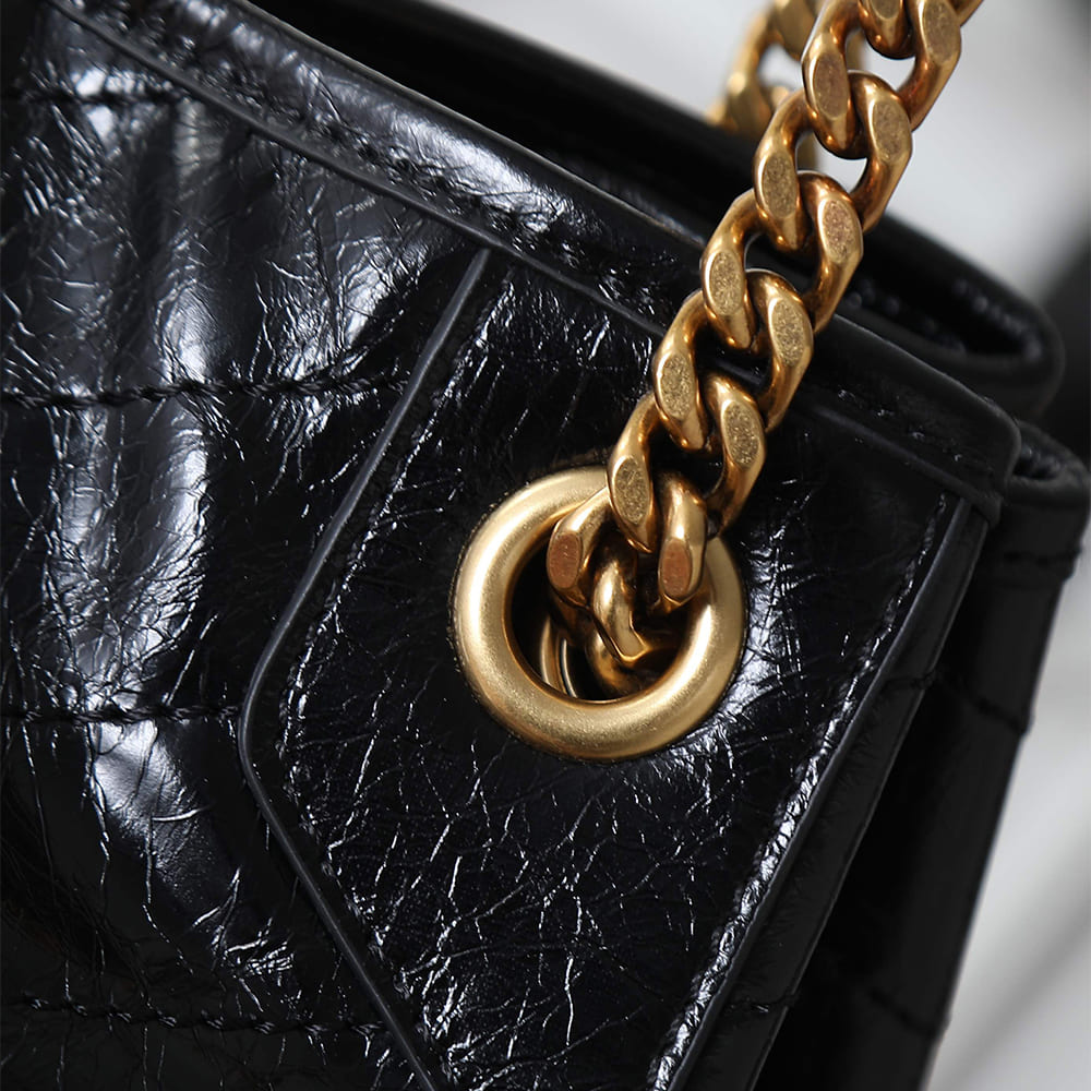 YSL NIKI small shopping in vintage leather(HIGH-END GRADE)