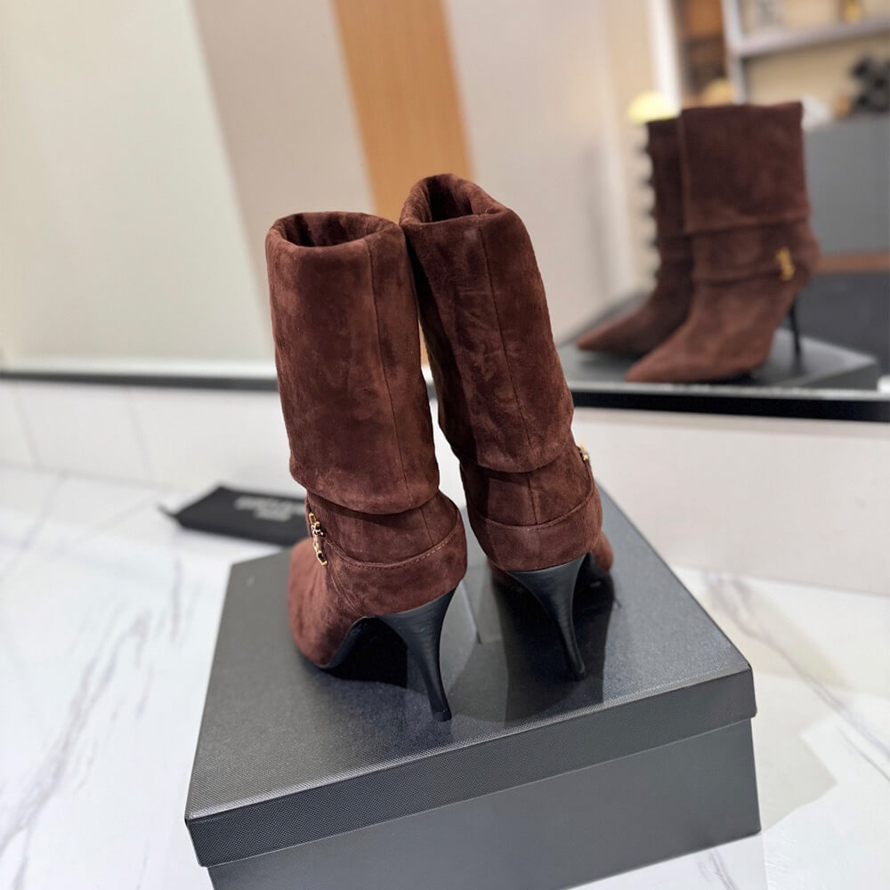 YSL NIKI booties in suede