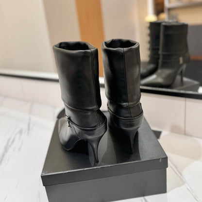 YSL NIKI booties in suede
