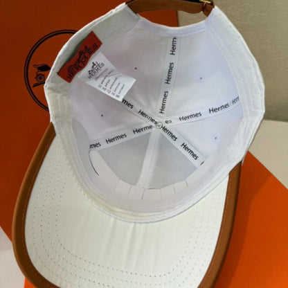 Hermes Horse Cap White Hermes Cap