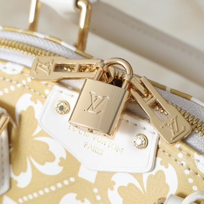 Louis Vuitton Alma Trunk BB White Gold Handle Bag 22cm M28032