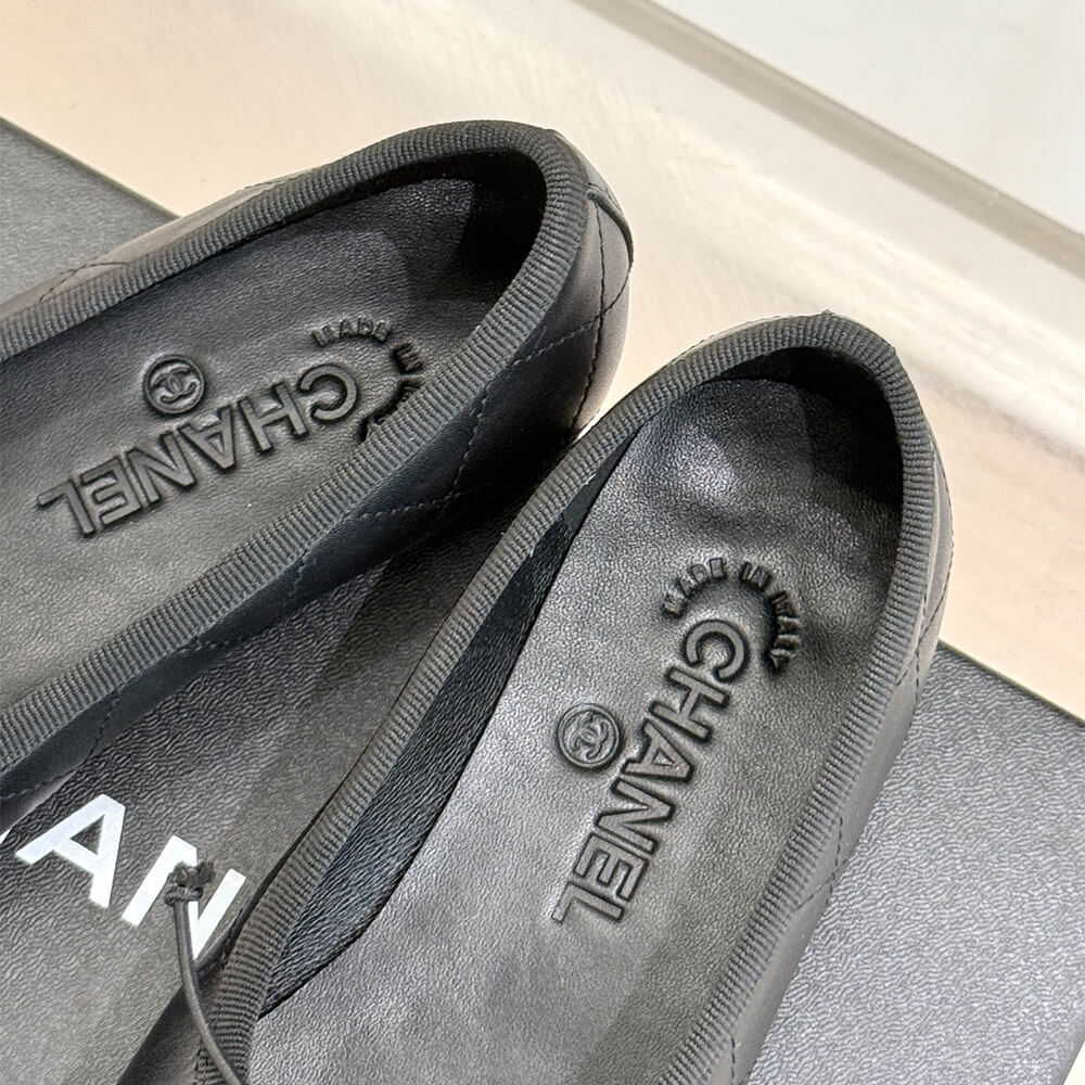 CHANEL Quilted Ballerina Flats