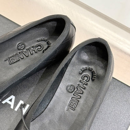 CHANEL Quilted Ballerina Flats