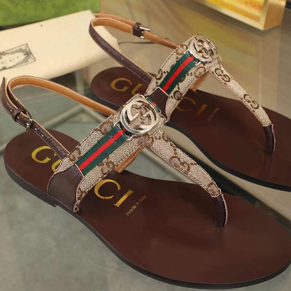 GUCCI Women’s Interlocking G Web sandal 224201