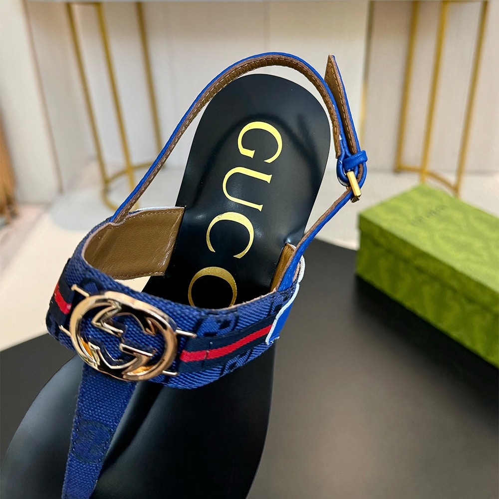 GUCCI Women’s Interlocking G Web sandal 316252