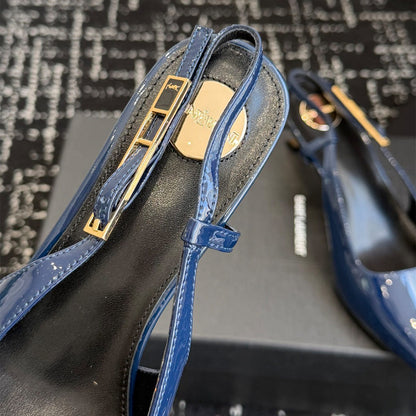YSL LEE slingback pumps in patent leather