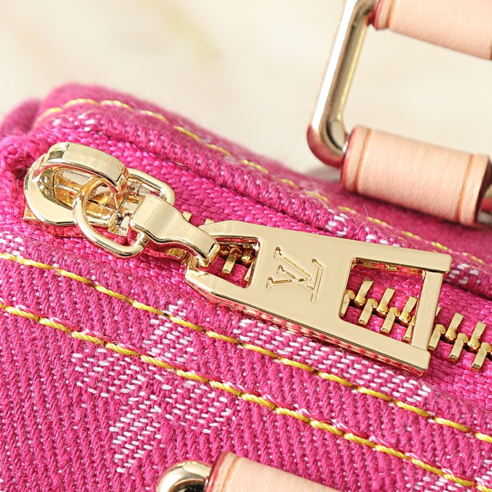 Louis Vuitton Nano Speedy Pink Denim 16cm M27603