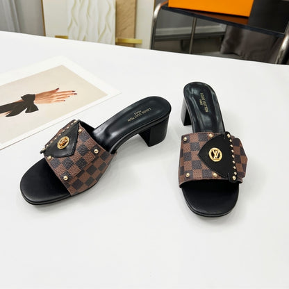LOUIS VUITTON LV FRAME MULES CACAO BROWN 1AHMGI