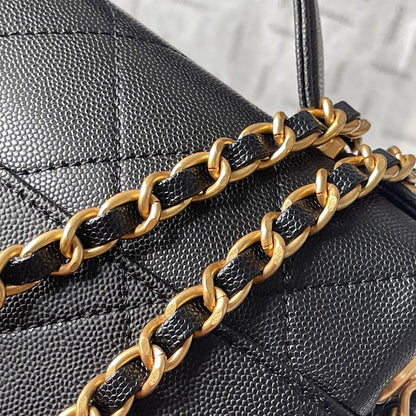 CHANEL Mini Flap with top handle(HIGH-END GRADE)