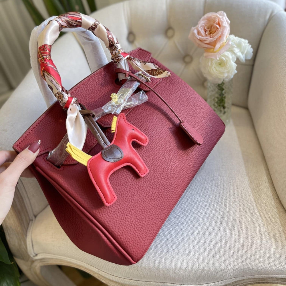 Hermes Birkin 35 Togo Leather Gold Hardware Dark Red 35Cm