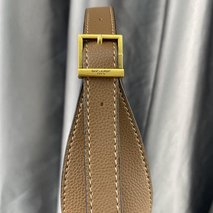 Saint Laurent Le 5 À 7 Soft Small Hobo Bag In Smooth Brown 27Cm