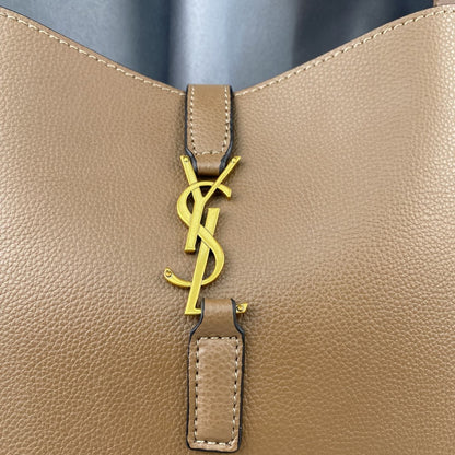 Saint Laurent Le 5 À 7 Soft Small Hobo Bag In Smooth Brown 27Cm