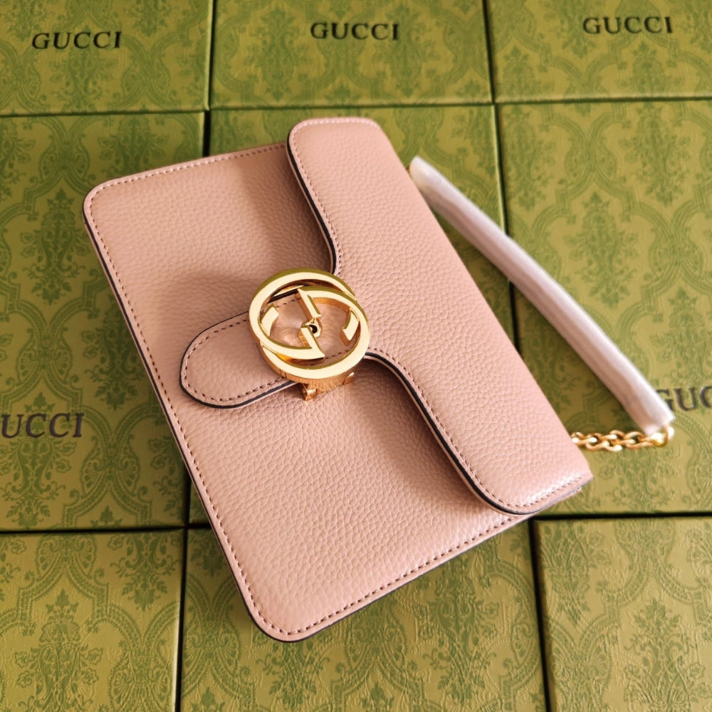 Gucci GG Marmont Shoulder Bag Pink 20Cm