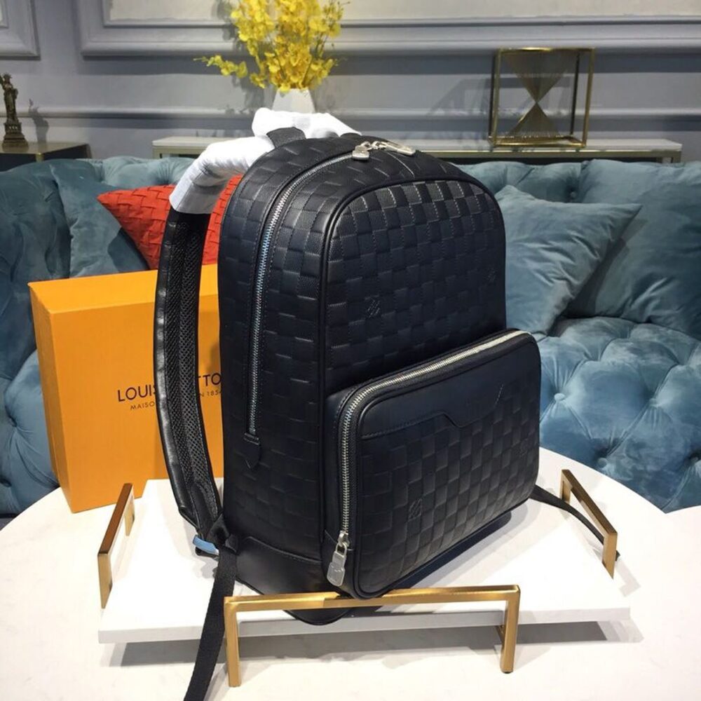 Louis Vuitton Campus Backpack Damier Infini Onyx Silver 39Cm LV N40306
