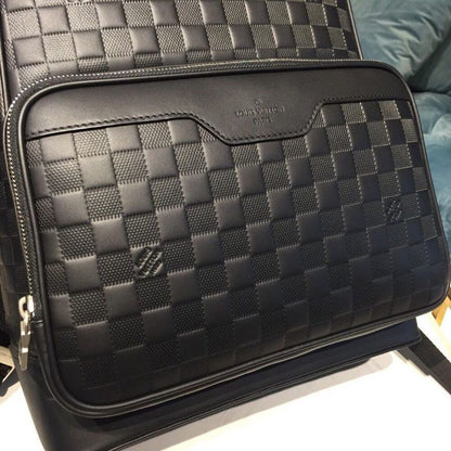 Louis Vuitton Campus Backpack Damier Infini Onyx Silver 39Cm LV N40306