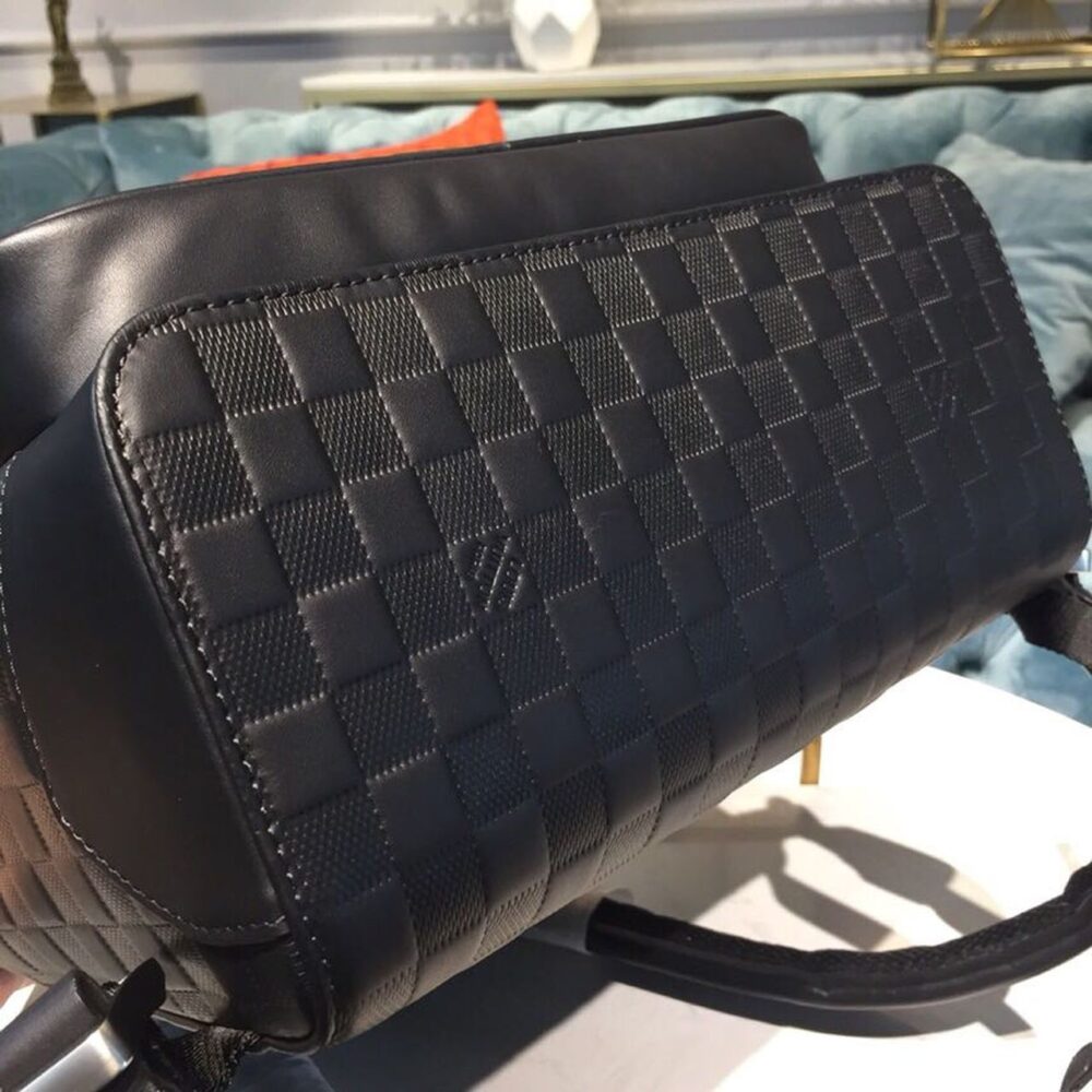 Louis Vuitton Campus Backpack Damier Infini Onyx Silver 39Cm LV N40306