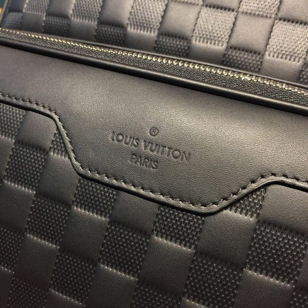 Louis Vuitton Campus Backpack Damier Infini Onyx Silver 39Cm LV N40306