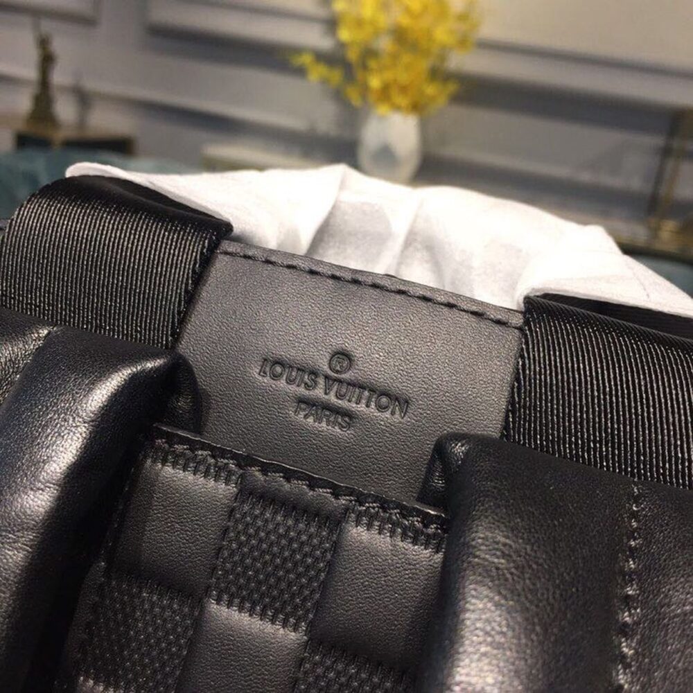 Louis Vuitton Campus Backpack Damier Infini Onyx Silver 39Cm LV N40306