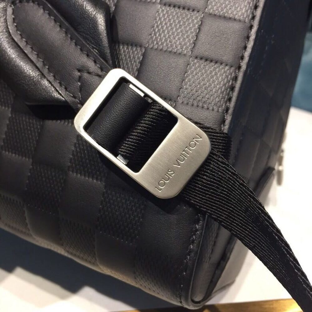 Louis Vuitton Campus Backpack Damier Infini Onyx Silver 39Cm LV N40306