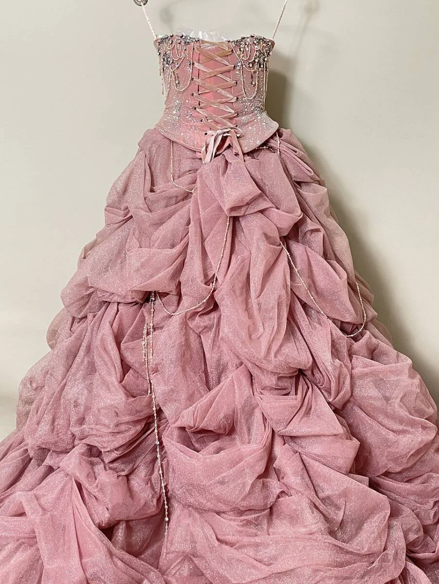 Glamorous Ombre Blue Floral Halter Neck Ruffled Tulle 3D Roses Sweet 15 Quinceanera Ball Gown TP5490