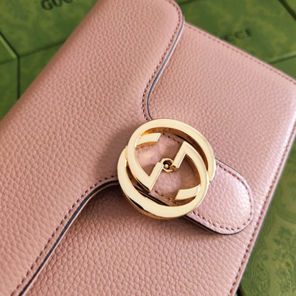 Gucci GG Marmont Shoulder Bag Pink 20Cm