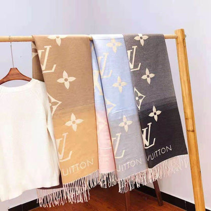 Louis Vuitton Reykjavik Gradient Scarf Brown