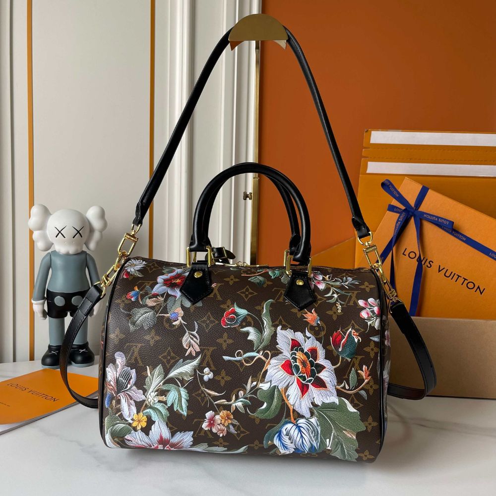 Louis Vuitton Speedy Soft 30 Monogram Canvas Ebene 30Cm