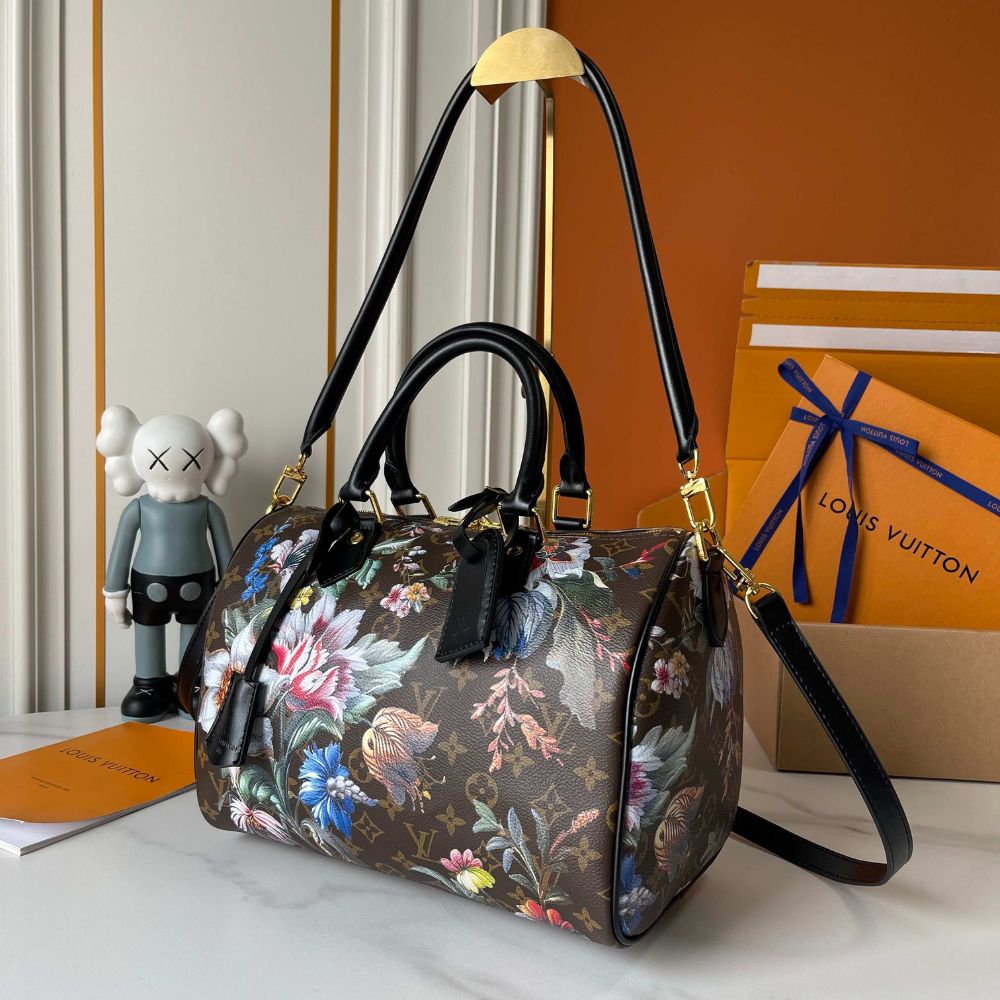 Louis Vuitton Speedy Soft 30 Monogram Canvas Ebene 30Cm