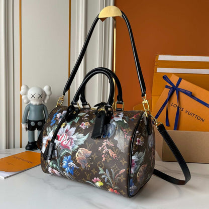 Louis Vuitton Speedy Soft 30 Monogram Canvas Ebene 30Cm