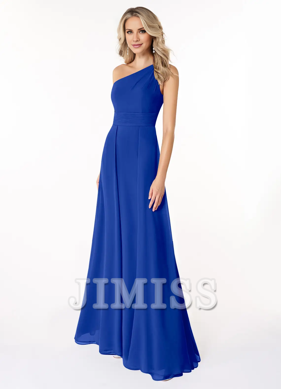 A-line shoulder chiffon dress and floor length bridesmaid dress - Dress