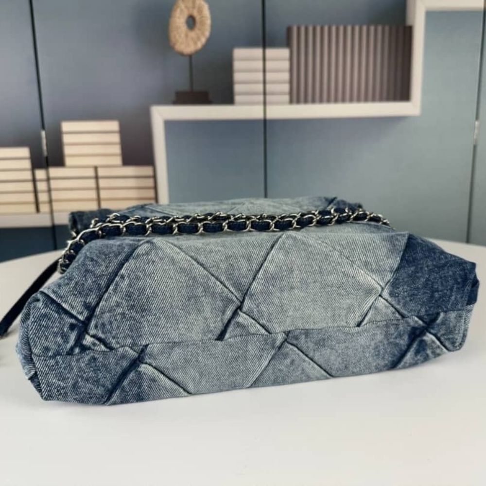 Chanel 22 Handbag Washed Denim 36Cm AS3261 B10439 NM981