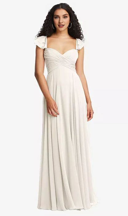 Cross tight corset backless and floor length Prom dress