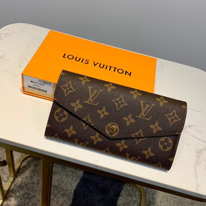 Louis Vuitton Sarah Wallet Fuchsia Pink 19Cm M62234