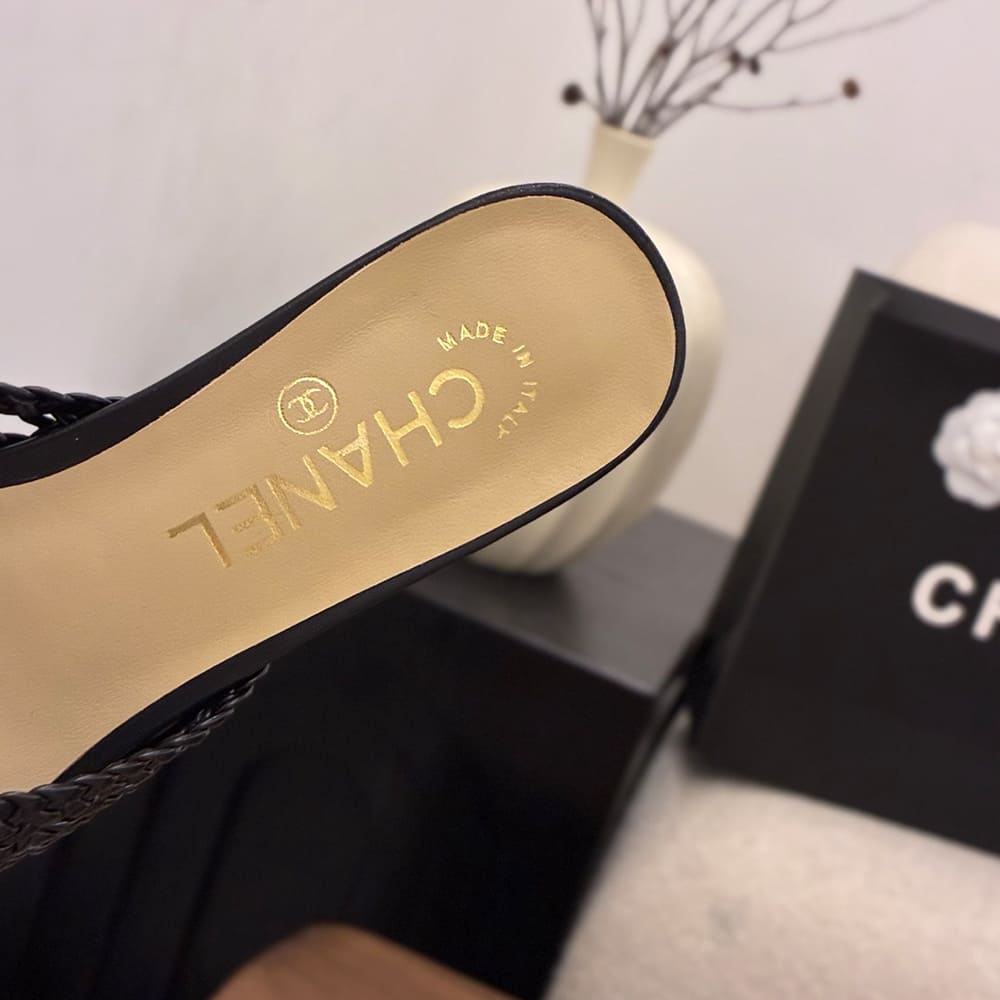 CHANEL Braided Mules 289781