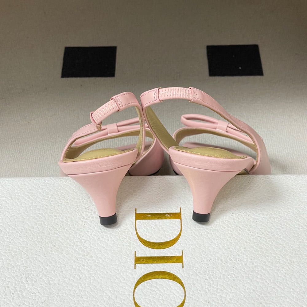 Dior Bow Heeled Slingback Sandal