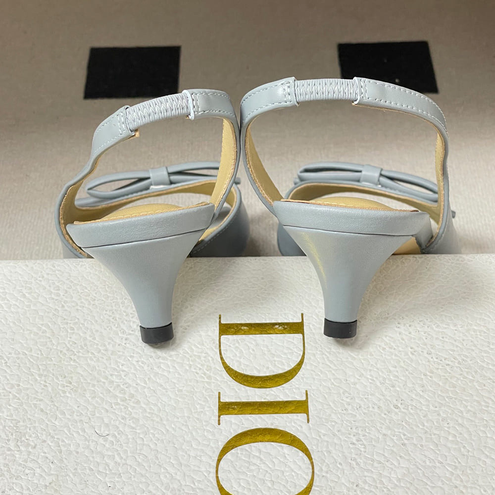 Dior Bow Heeled Slingback Sandal