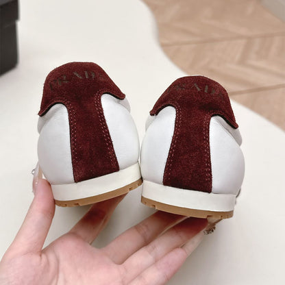 PRADA Nappa leather and suede sneakers