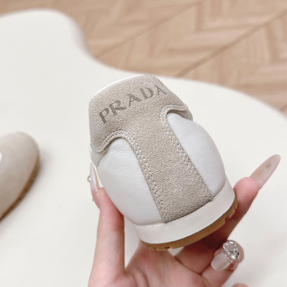 PRADA Nappa leather and suede sneakers