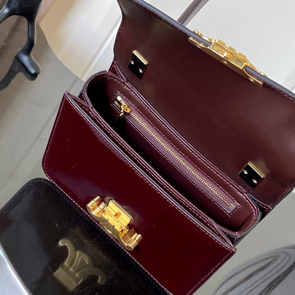 CELINE TEEN GARANCE bag in PATENT CALFSKIN(HIGH-END GRADE)