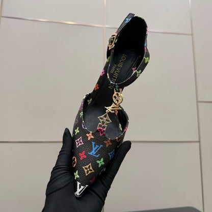 LV x TM Ankle Strap Pumps