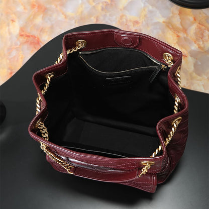 YSL NIKI small shopping in vintage leather(HIGH-END GRADE)